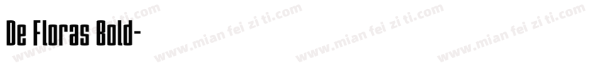 De Floras Bold字体转换